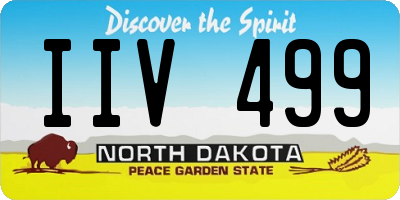 ND license plate IIV499