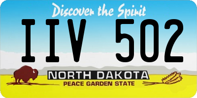 ND license plate IIV502