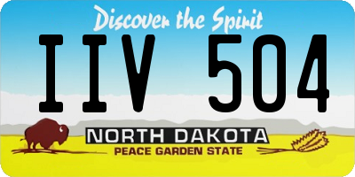 ND license plate IIV504