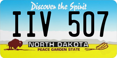 ND license plate IIV507