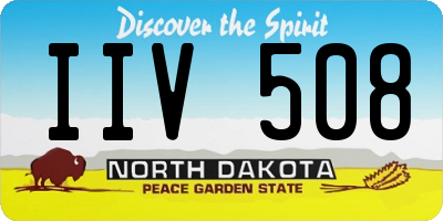 ND license plate IIV508