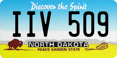 ND license plate IIV509