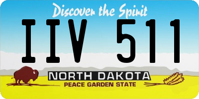 ND license plate IIV511