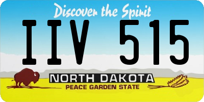 ND license plate IIV515