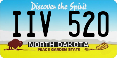ND license plate IIV520
