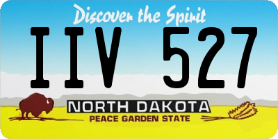 ND license plate IIV527