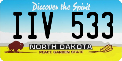 ND license plate IIV533