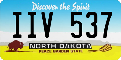 ND license plate IIV537