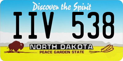 ND license plate IIV538