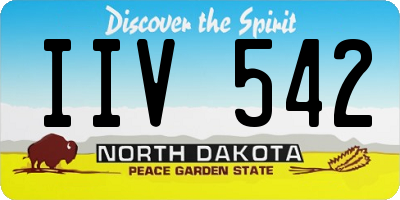 ND license plate IIV542
