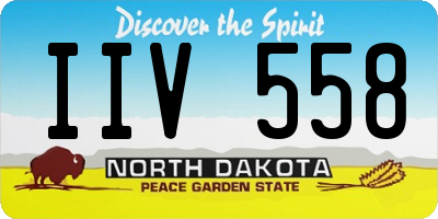 ND license plate IIV558