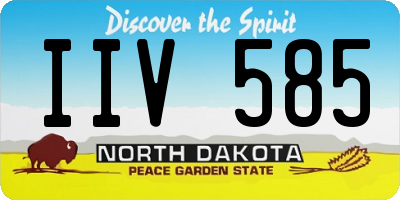 ND license plate IIV585