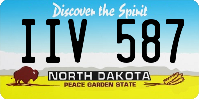 ND license plate IIV587