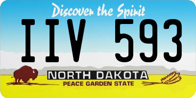 ND license plate IIV593