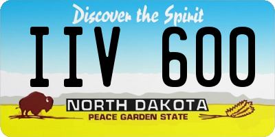ND license plate IIV600