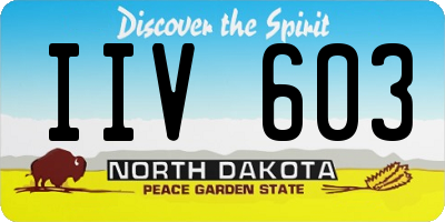 ND license plate IIV603