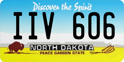 ND license plate IIV606