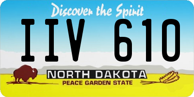 ND license plate IIV610