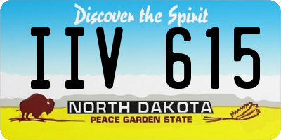 ND license plate IIV615