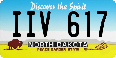 ND license plate IIV617