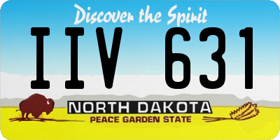 ND license plate IIV631