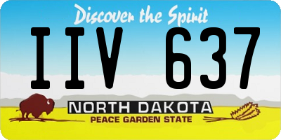 ND license plate IIV637