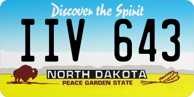 ND license plate IIV643