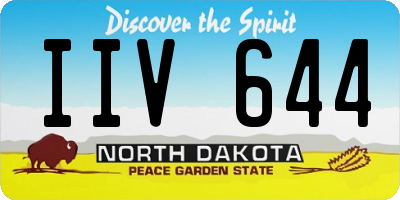 ND license plate IIV644