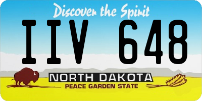 ND license plate IIV648