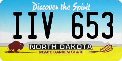 ND license plate IIV653