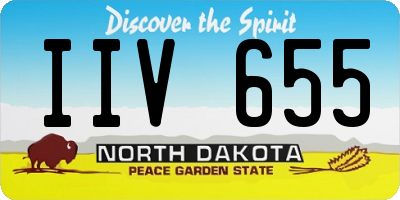ND license plate IIV655