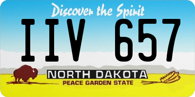 ND license plate IIV657