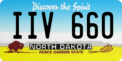 ND license plate IIV660
