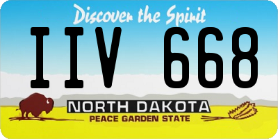 ND license plate IIV668