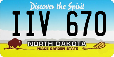 ND license plate IIV670