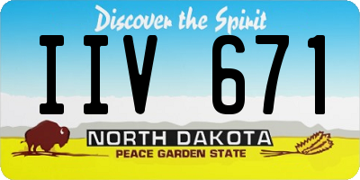 ND license plate IIV671