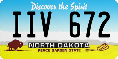 ND license plate IIV672
