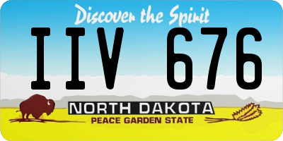 ND license plate IIV676