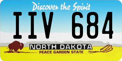 ND license plate IIV684