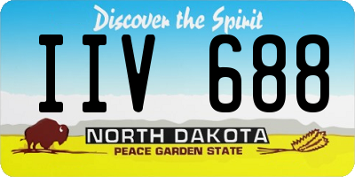 ND license plate IIV688