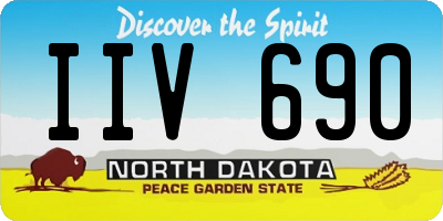 ND license plate IIV690