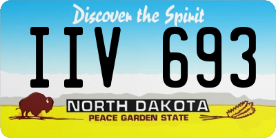 ND license plate IIV693