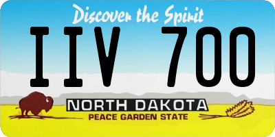 ND license plate IIV700