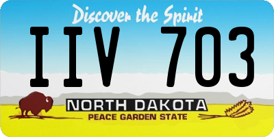 ND license plate IIV703