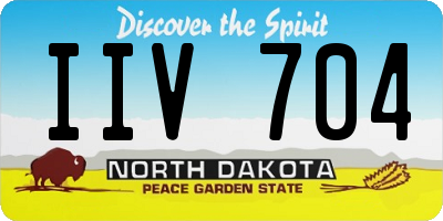 ND license plate IIV704