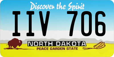 ND license plate IIV706