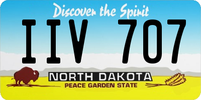 ND license plate IIV707