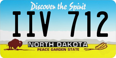 ND license plate IIV712
