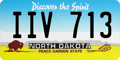 ND license plate IIV713