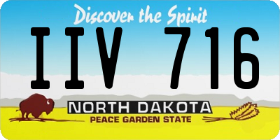 ND license plate IIV716